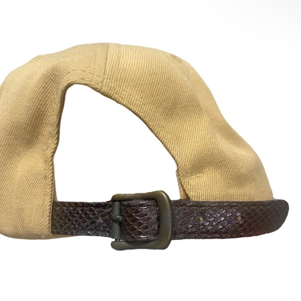 Obey 5 Panel Hat Leather Strapback View 5